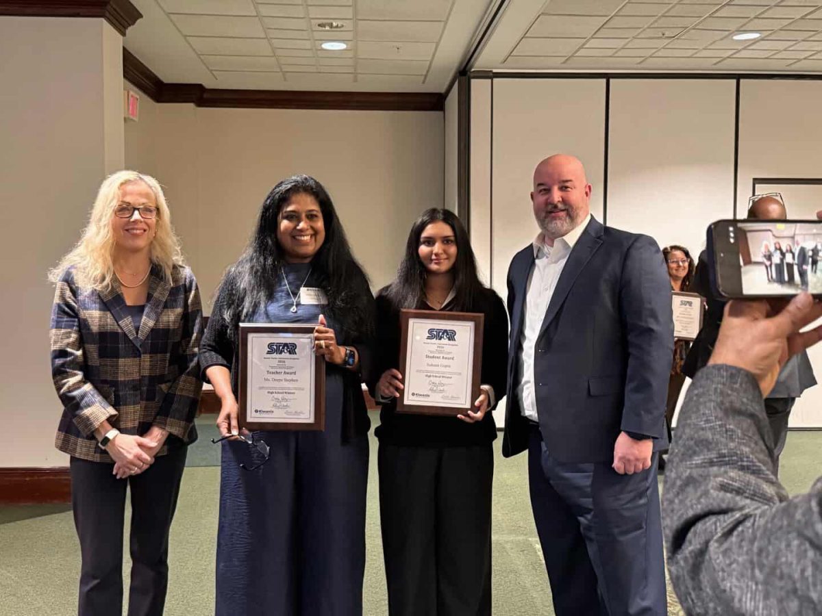 Miss Gupta and her Star Teacher, Ms. Deepa Stephen. Article by Mackenzie Blanco